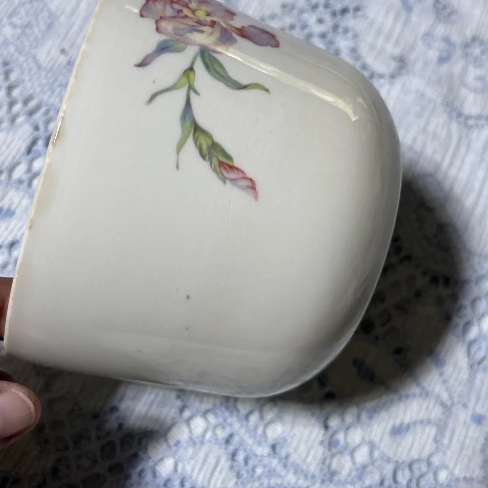 Vintage Universal Potteries Cambridge Iris Pattern Mixing Bowl 5 In 1 Pint